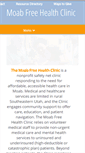 Mobile Screenshot of moabfreehealthclinic.org